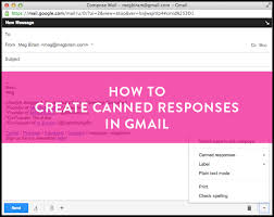 Canned Response in Gmail